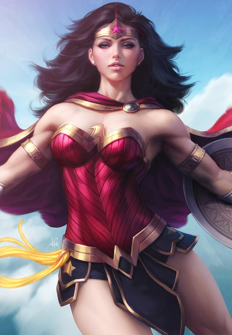 Wonder Woman Descend by Artgerm