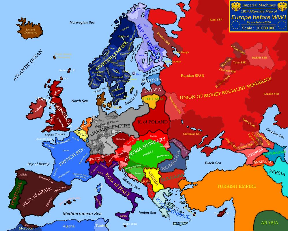Improved Blank Map Of Europe 1914 Im Outdated By Ericvonschweetz On