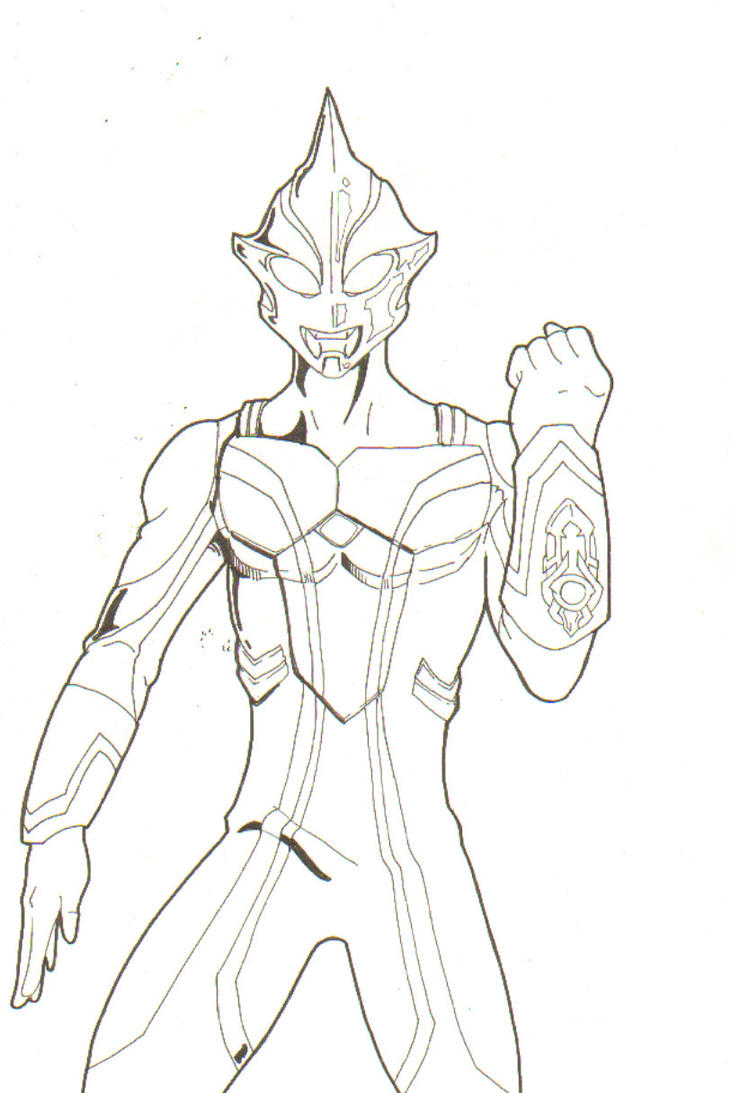 Ultraman Zero Coloring Pages Coloring Pages