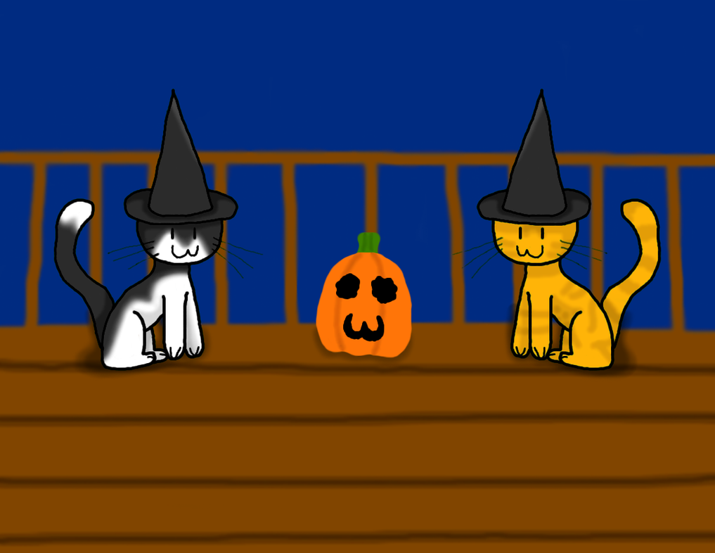 Halloween Cats by TheLimeTangerine on DeviantArt