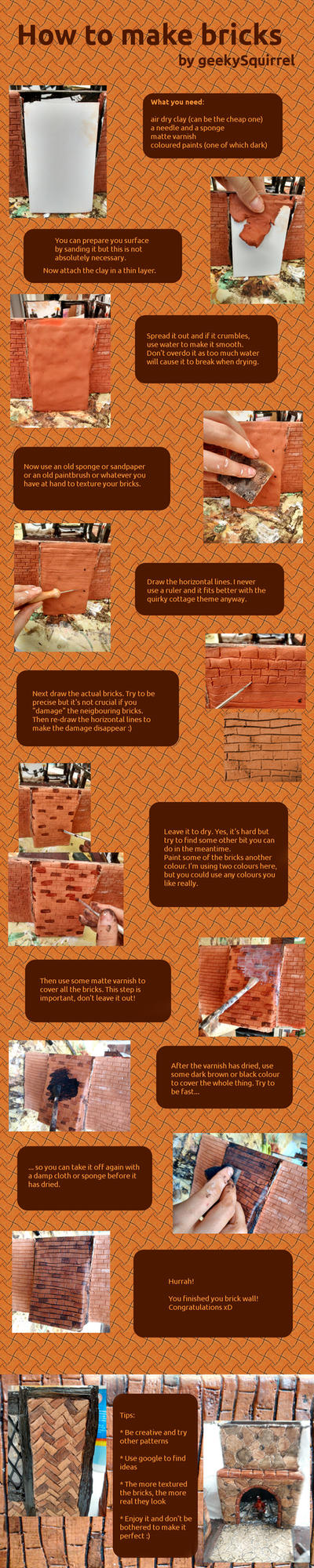 How to make bricks by geekySquirrel on DeviantArt