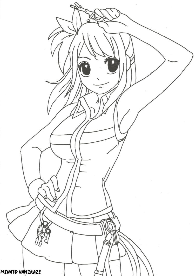 fairy tail lucy chibi coloring pages - photo #18