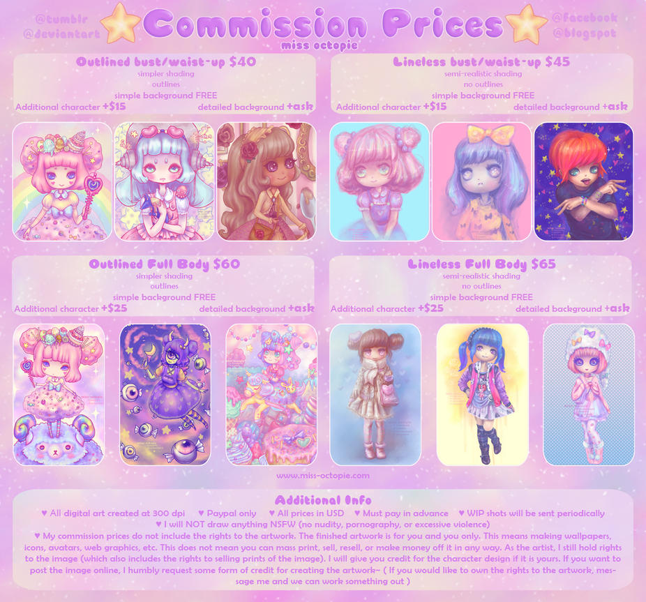 Commission Price Sheet by missoctopie on DeviantArt