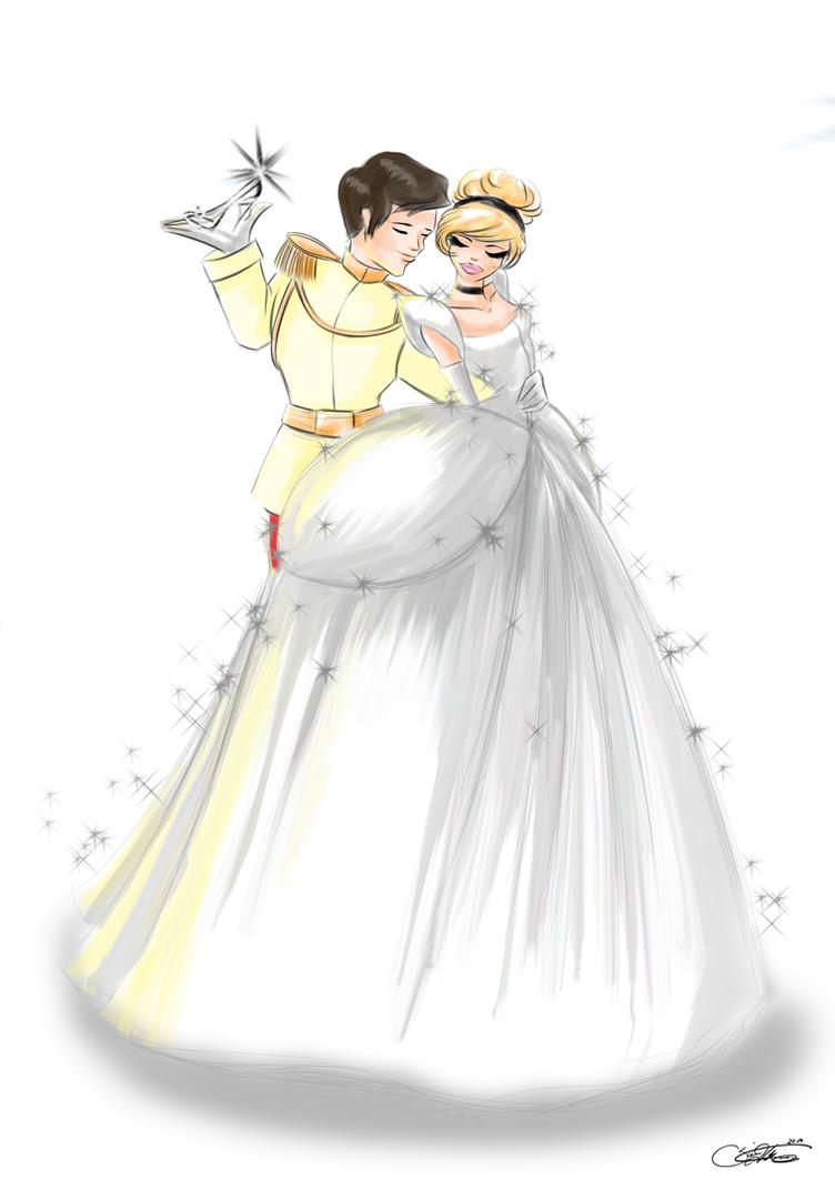 Le Principesse e i Principi Disney disegnati in maniera elegante