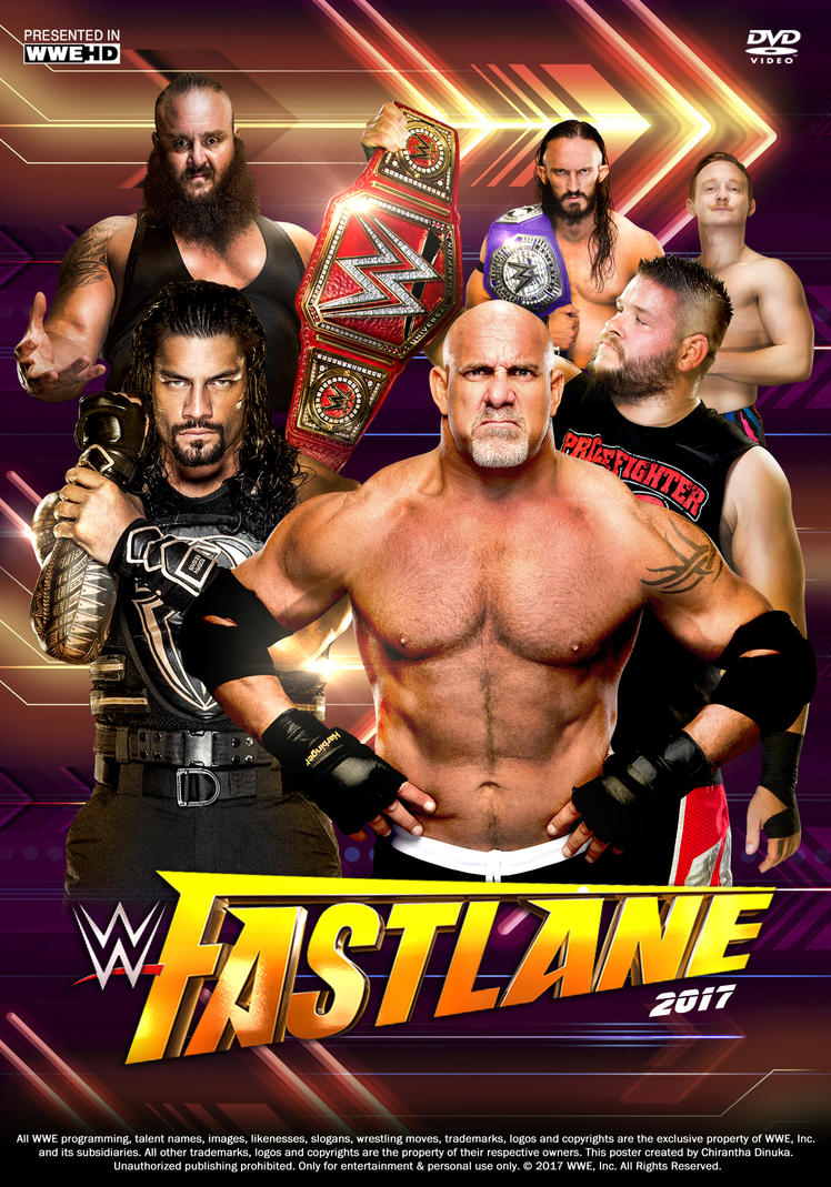 WWE Fastlane 2017 Poster by Chirantha