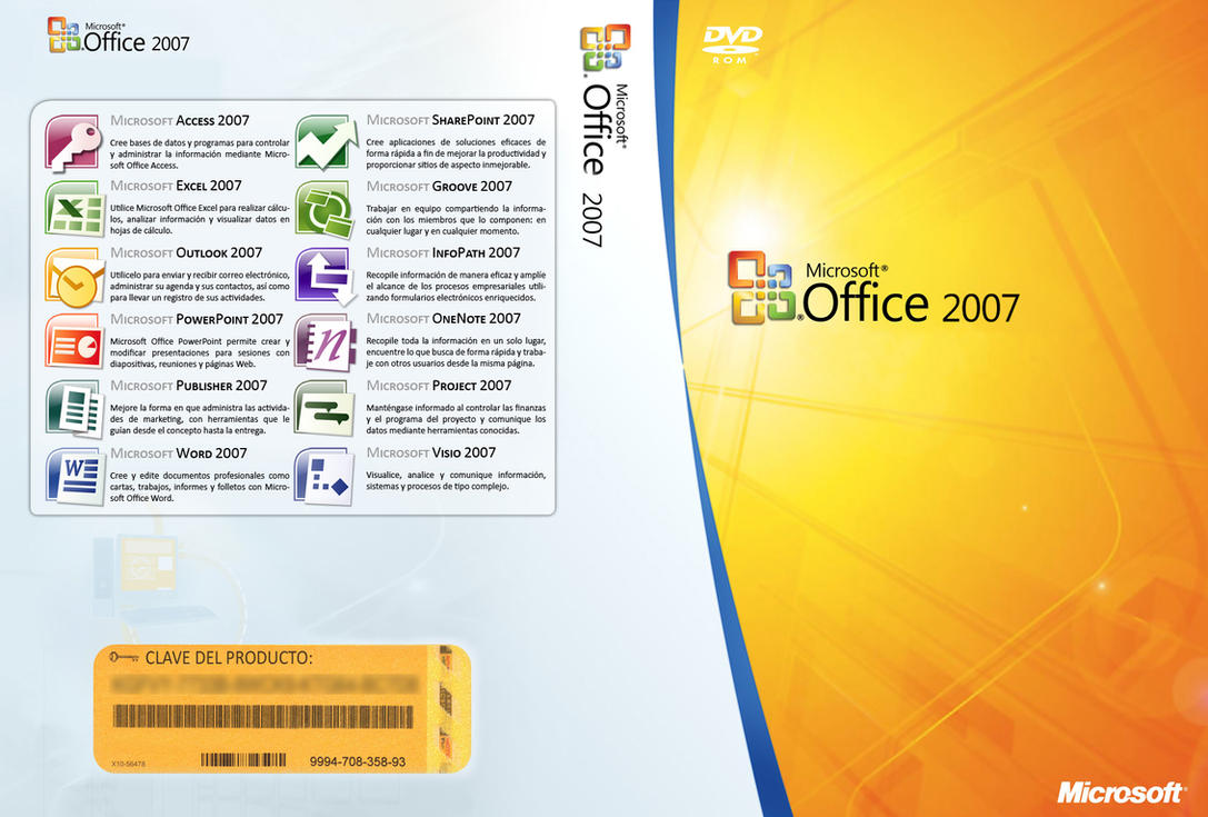 MSOffice 2007 Custom DVD Cover by SkullBoarder