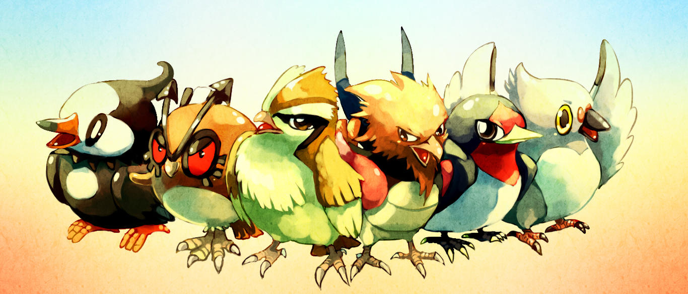 pokemon___common_birds_by_sa_dui-d4ho7db