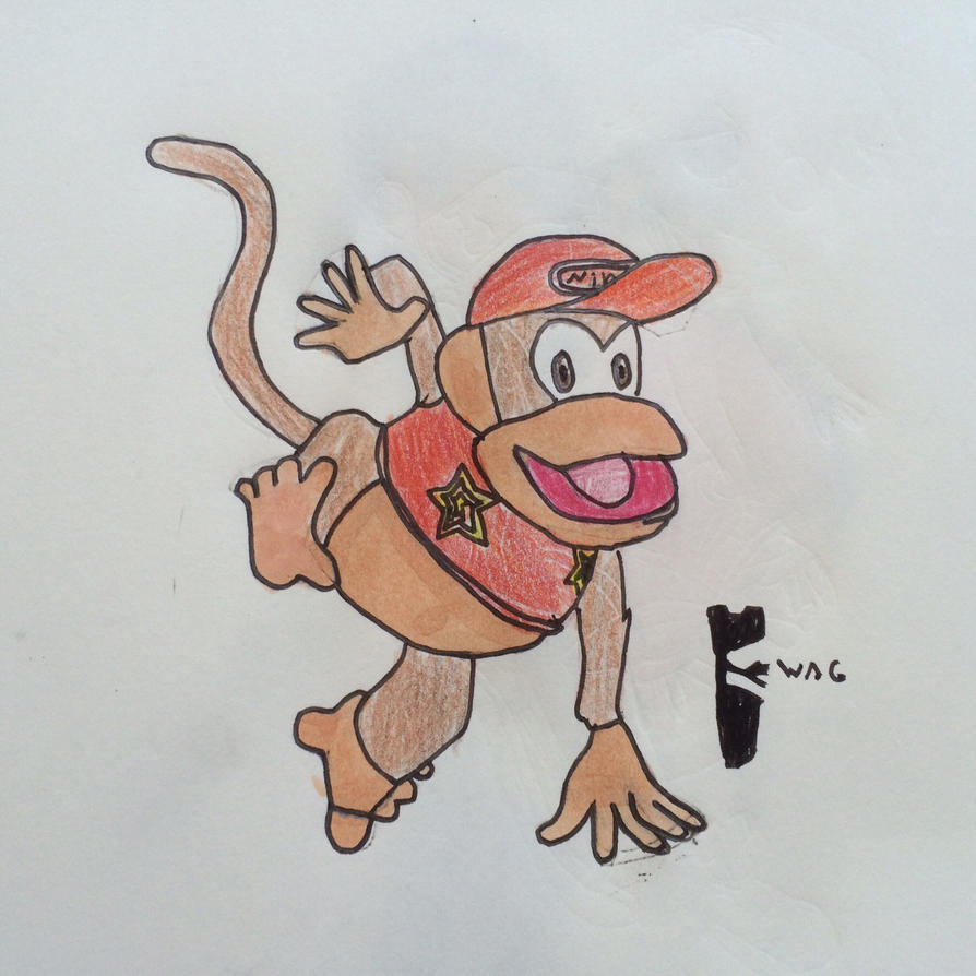 Diddy Kong (SSB4) by Woodchopper09