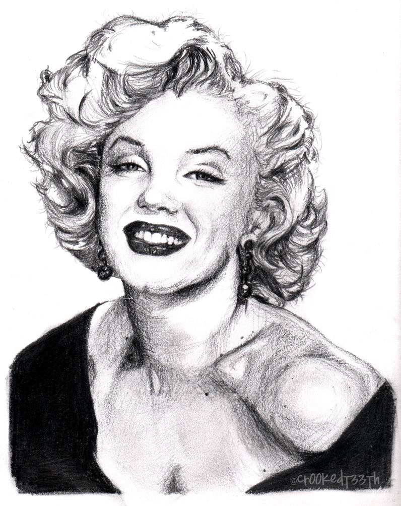 Marilyn Monroe by cr00kedt33th on DeviantArt