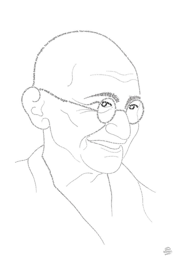 Gandhi by fablelife on DeviantArt