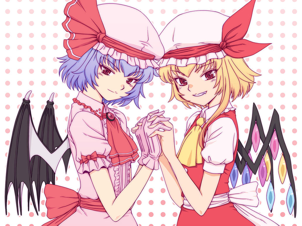 Remilia and Flandre by orbg on DeviantArt