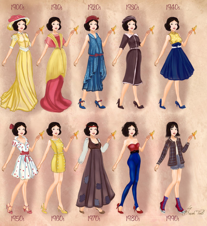 Snow White in 20th century fashion by BasakTinli