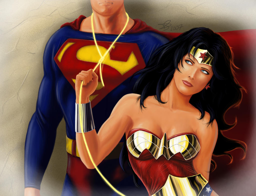 Wonderwoman And Superman By Lyntz On Deviantart 